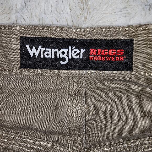 Mens Riggs Workwear Rugged Khaki Cargo Casual Work Jeans Pants 100% Cotton 40x30 - Picture 4 of 11